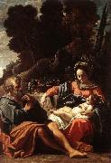 BADALOCCHIO, Sisto The Holy Family  145 oil painting on canvas